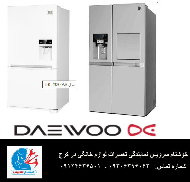 ارورهای یخچال فریزر دوو